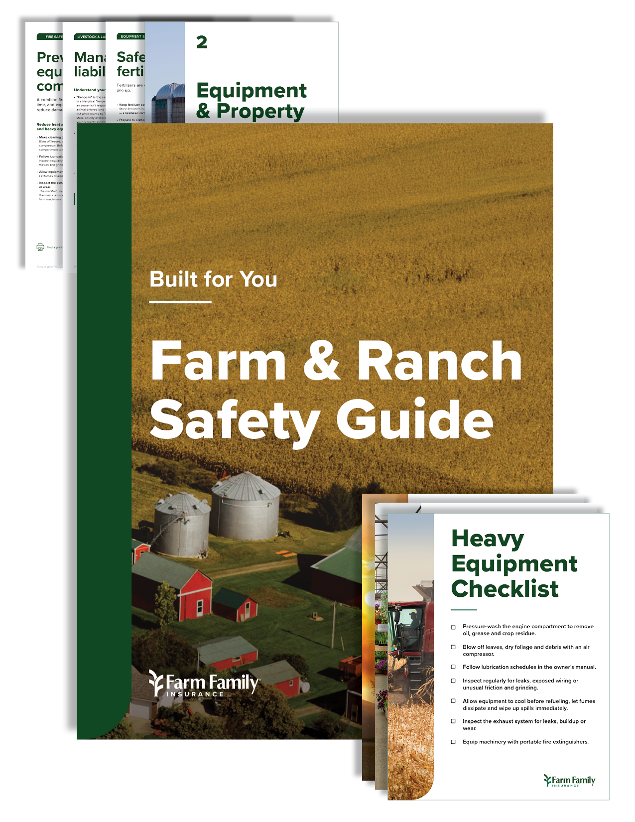 Preview of Farm Family's downloadable Farm & Ranch Safety Guide with safety checklists and educational resources for agricultural operations.